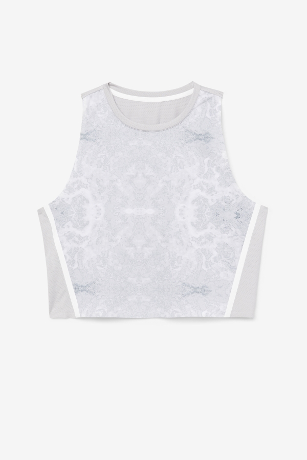 Fila Uplift Athletic Crop Top Highrise-White