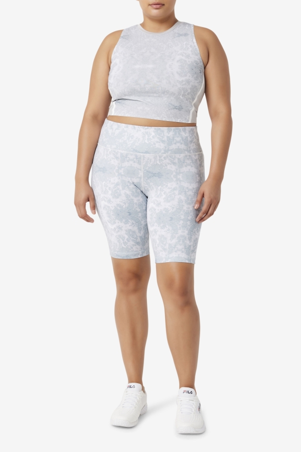Fila Uplift Athletic Crop Top Highrise-White