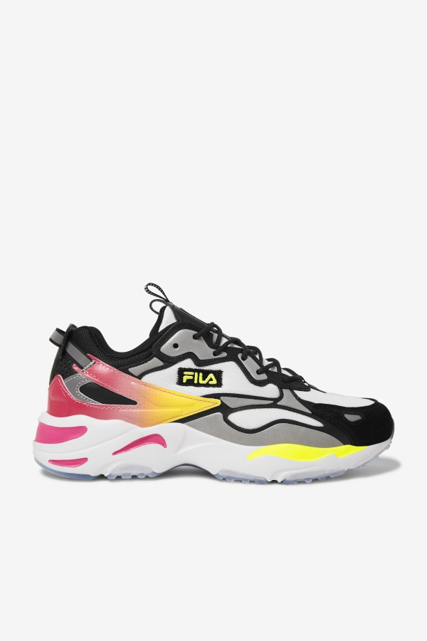 Fila Men's Ray Tracer Apex White-Black-Yellow