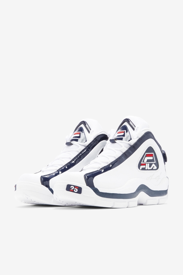 Men\'s Grant Hill 2 25th Anniversary Edition Fila White-Navy-Red