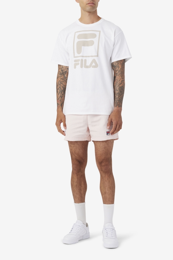 Pink-White Fila Vantage Swim Short