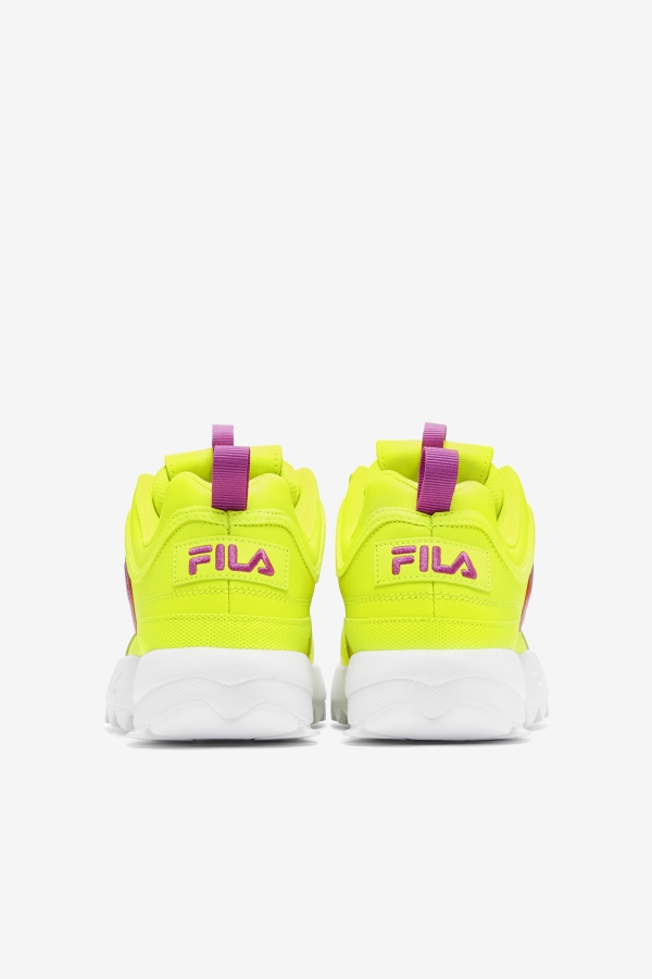 Women\'s Disruptor 2 Premium Yellow-Orchid Flower-White Fila