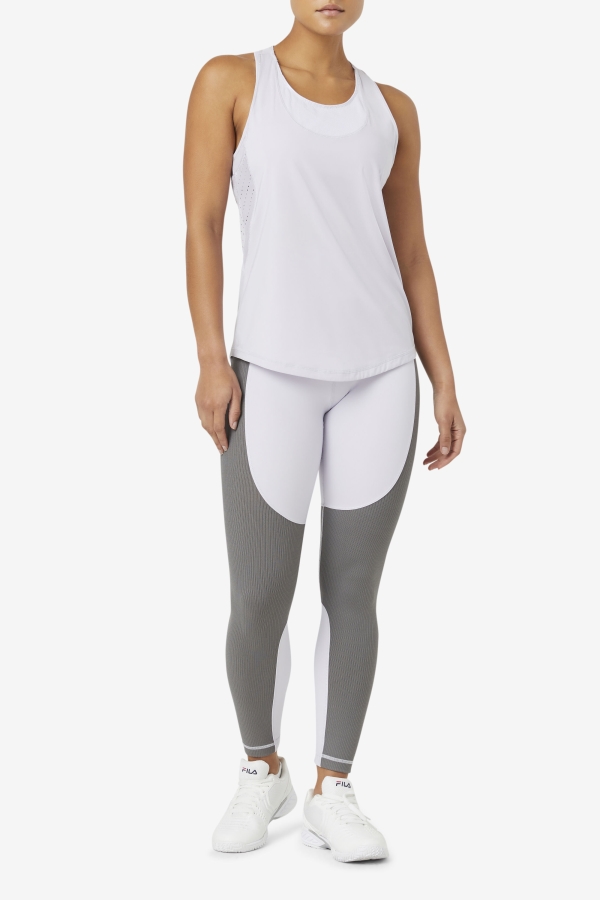 Lavender Blue-Gargoyle Forza Textured Long Legging Fila