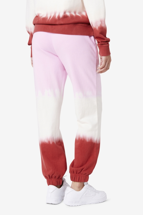 Fila Pirouette-White-Earth Red Raleigh Tie Dye Jogger