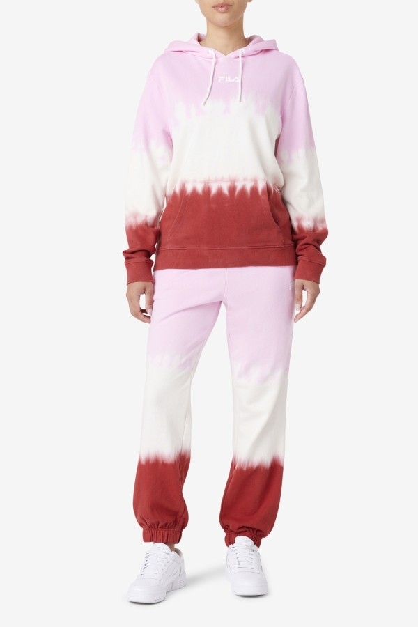 Fila Pirouette-White-Earth Red Raleigh Tie Dye Jogger