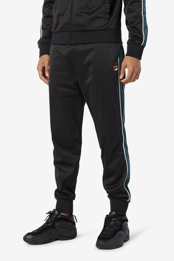 Black-June Bug-White Elijah Track Pant Fila