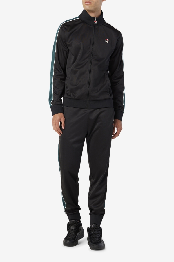 Black-June Bug-White Elijah Track Pant Fila