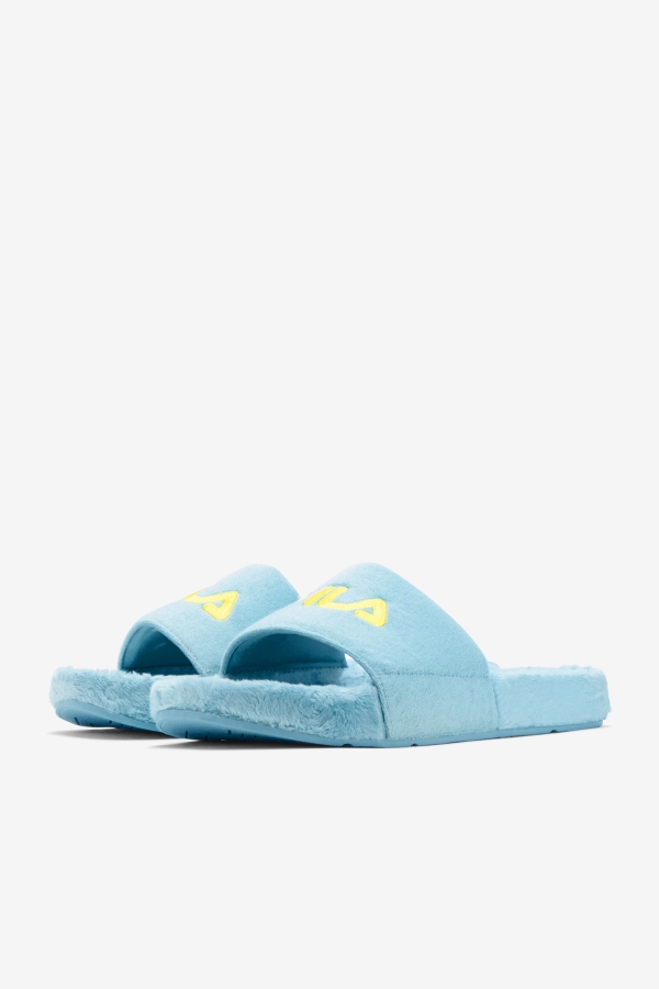 Petit Four-Purple-Yellow Terry Drifter Slide Fila