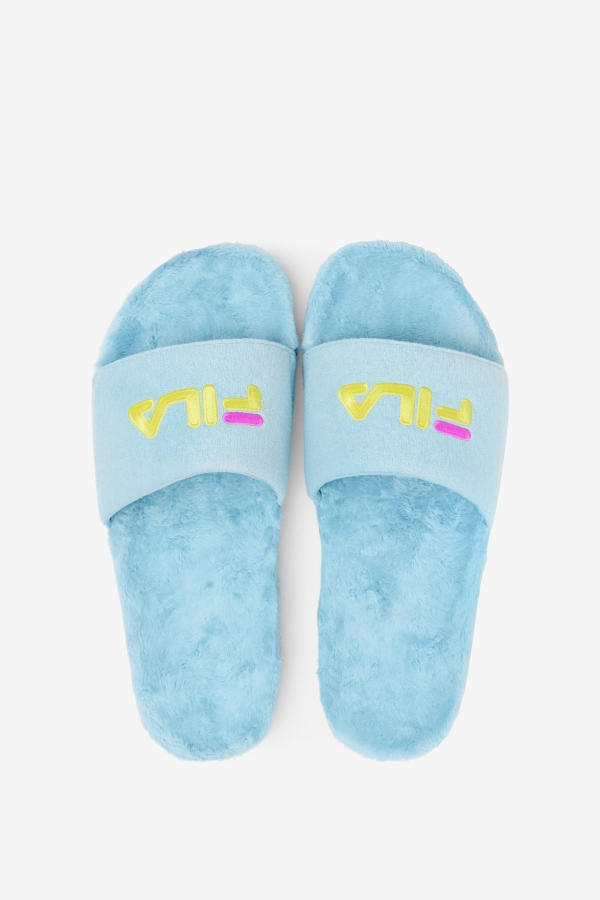 Petit Four-Purple-Yellow Terry Drifter Slide Fila