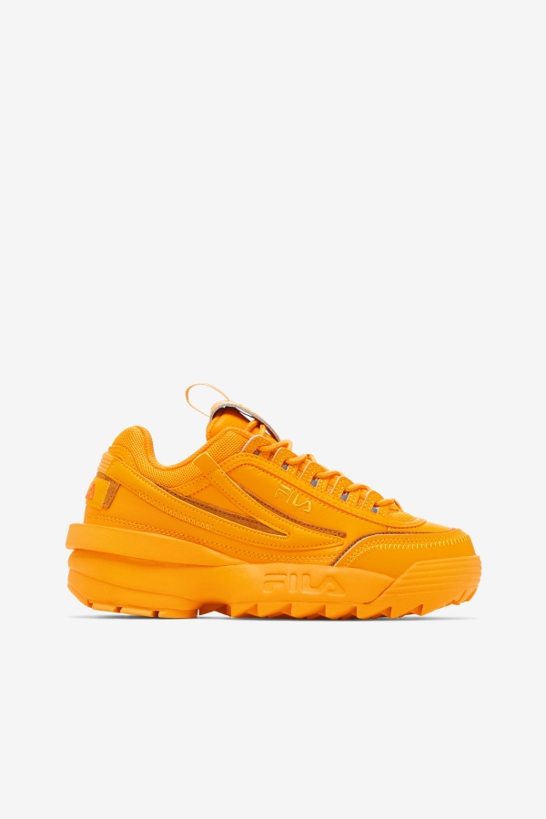 Yellow-Burnt Orange Fila Women\'s Disruptor 2 Exp