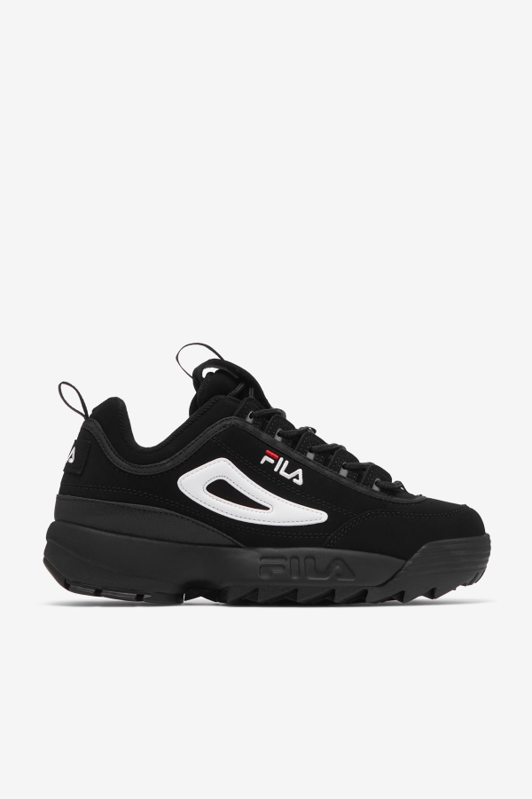 Kids' Disruptor 2 Black-White-Red Fila