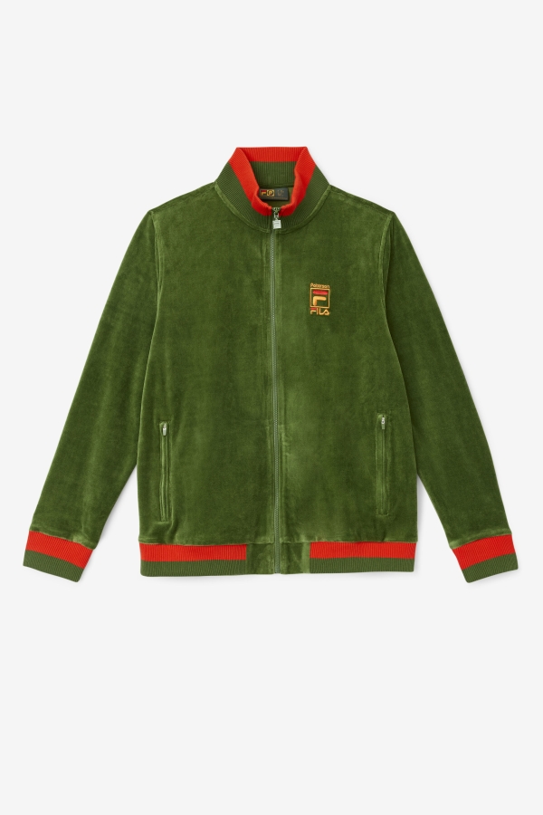 Douglas Fir-Poppy-Desert Sun Fila FILA X Paterson Velour Jacket