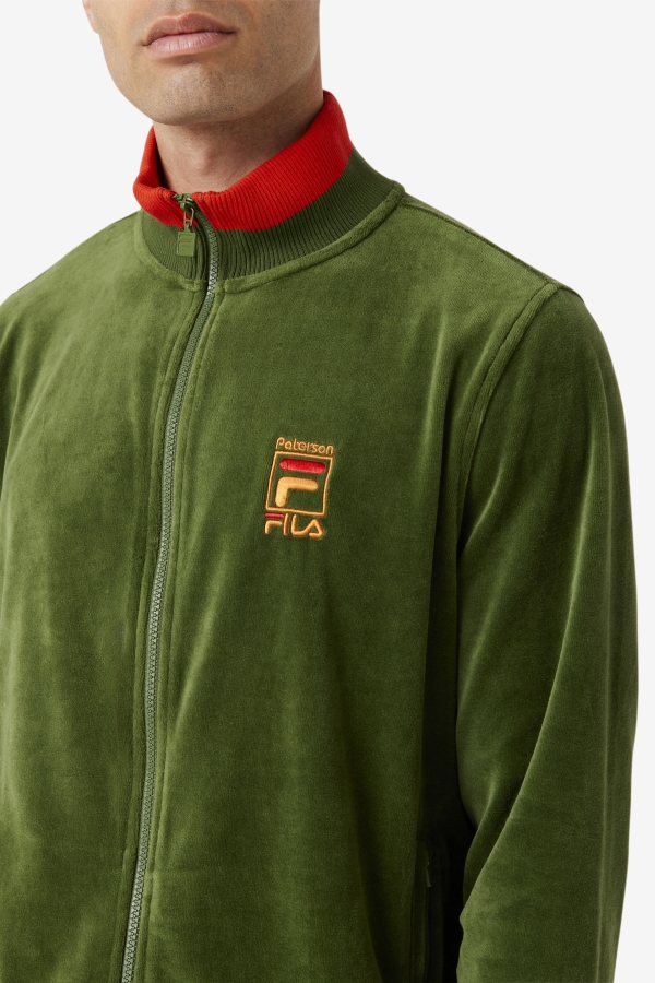 Douglas Fir-Poppy-Desert Sun Fila FILA X Paterson Velour Jacket