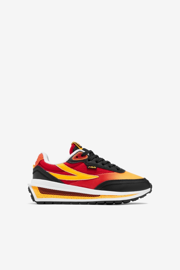 Big Kids' Renno Black-Red-Gold Fila