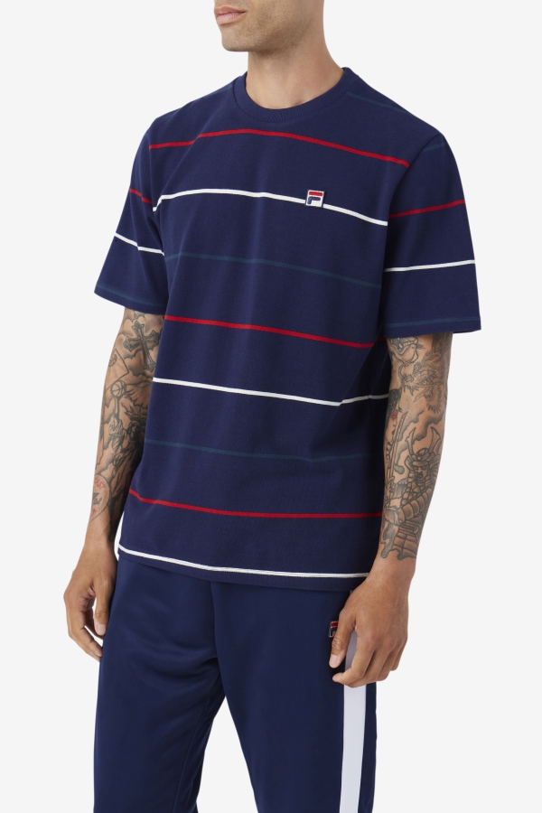 Thiago Crew Fila Navy-Teal-Red