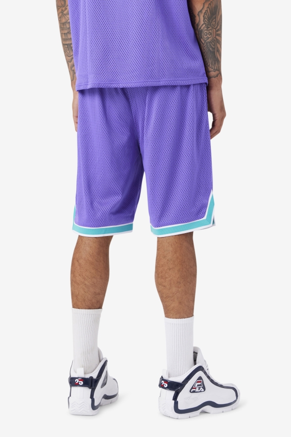 Purple-Ceramic-White-Shadow Ovi Basketball Short Fila