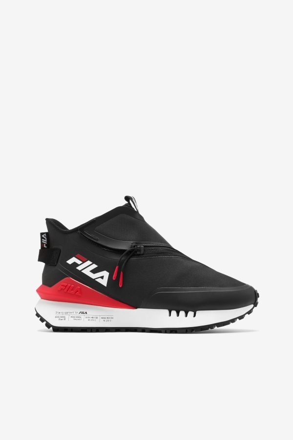 Black-Red-White Women's Space Runner Fila