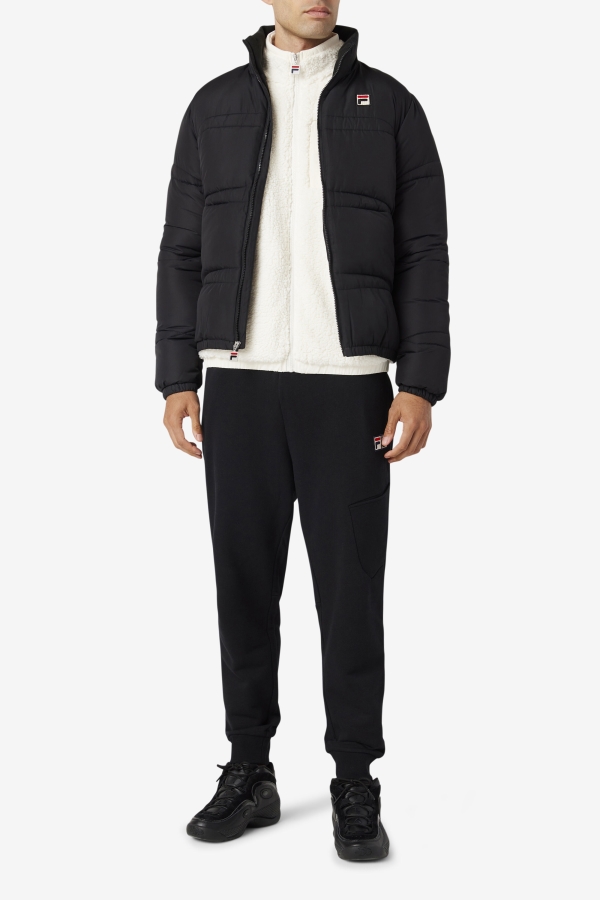 Elias Puffer Jacket Black Fila